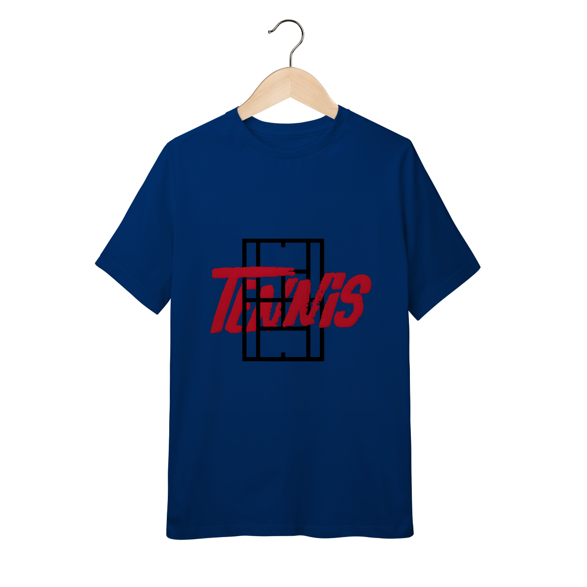 Camiseta Infantil Quality Tênis com Estampa Quadra e Tipografia – Algodão Premium