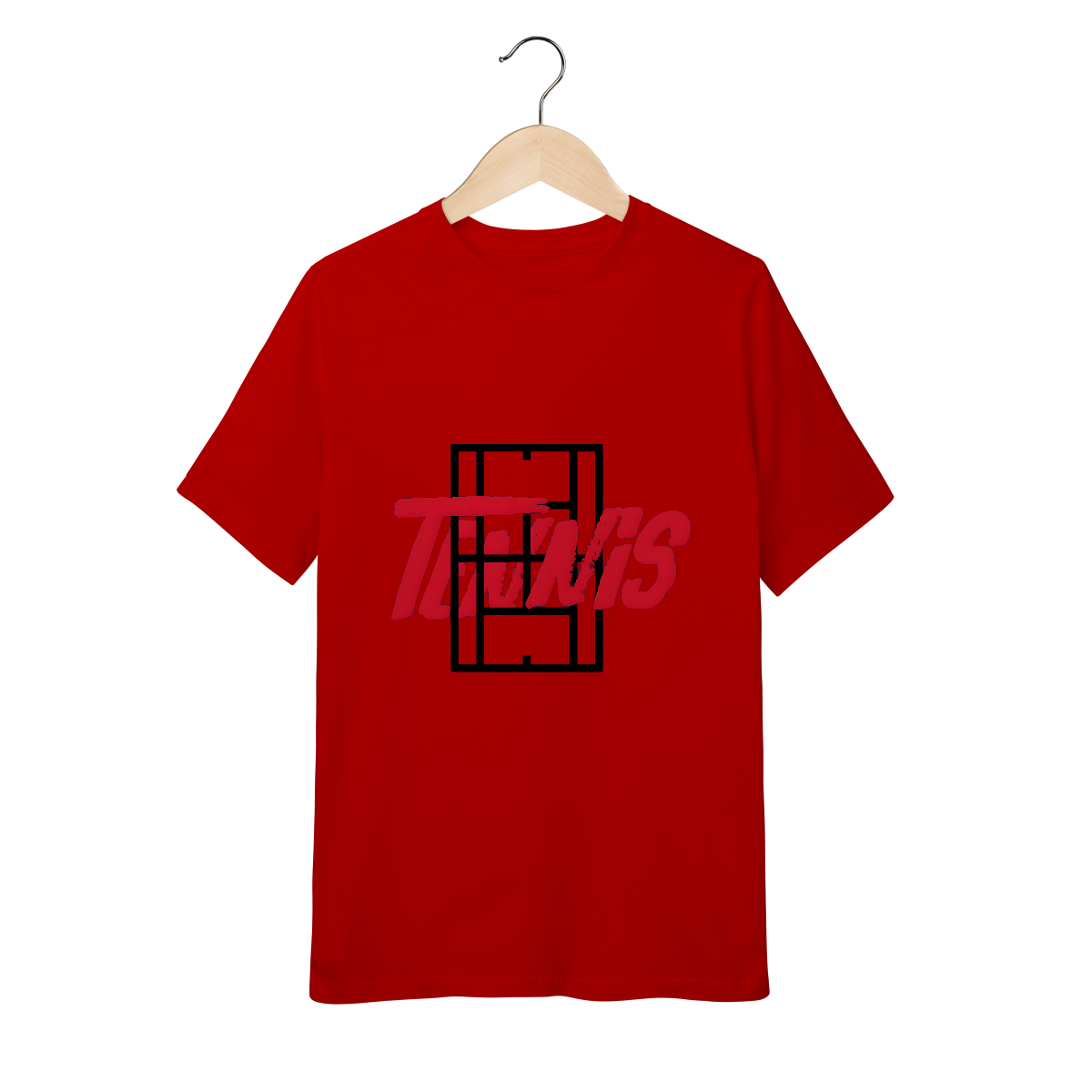 Camiseta Infantil Quality Tênis com Estampa Quadra e Tipografia – Algodão Premium