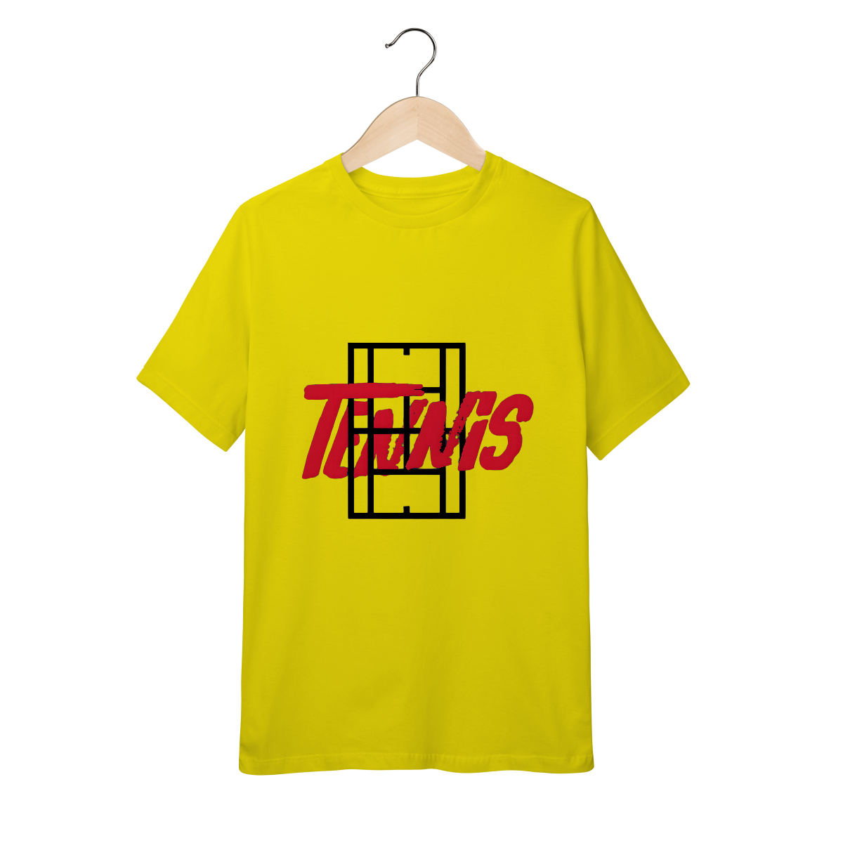 Camiseta Infantil Quality Tênis com Estampa Quadra e Tipografia – Algodão Premium