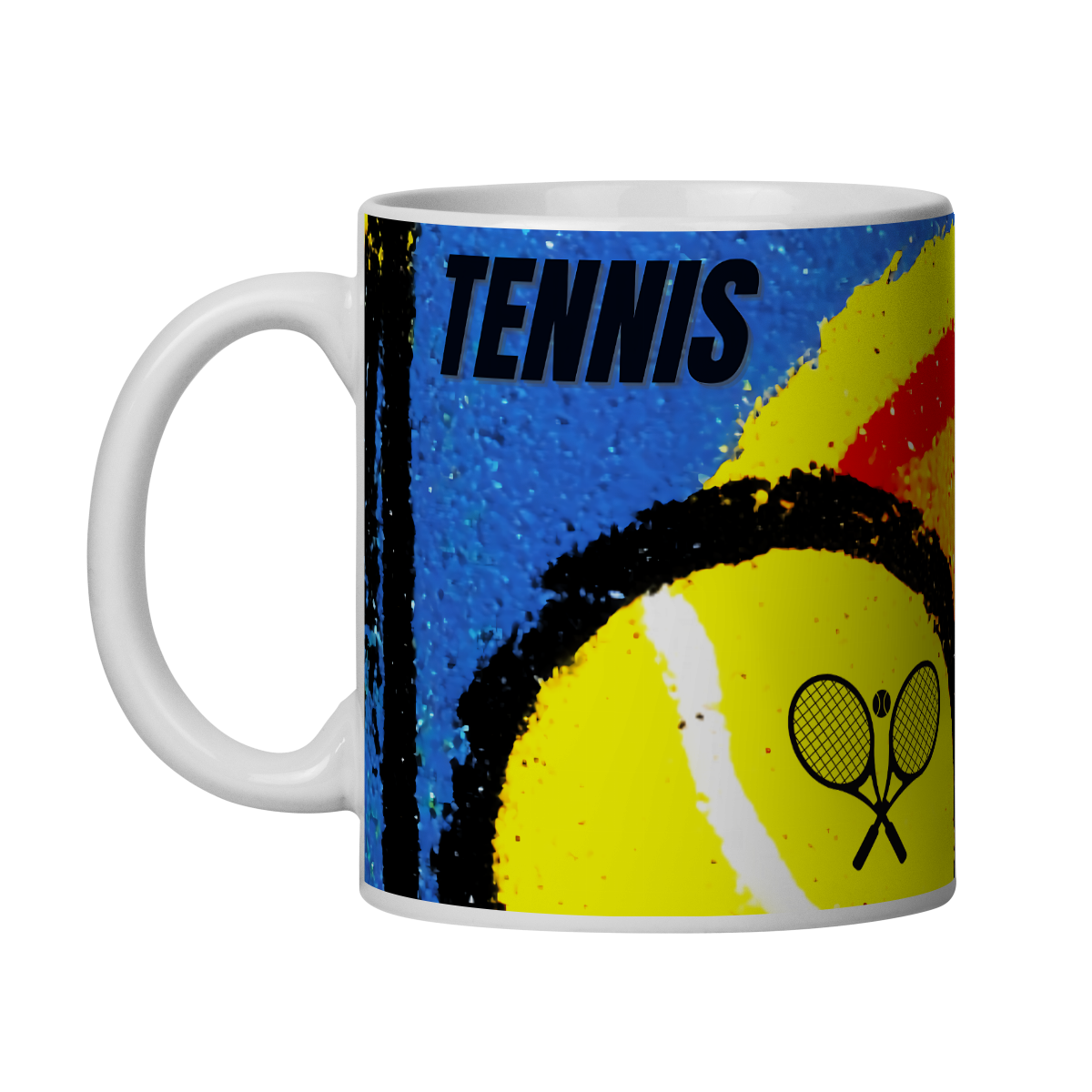 Caneca “I Love Tennis” – Café da Manhã dos Campeões