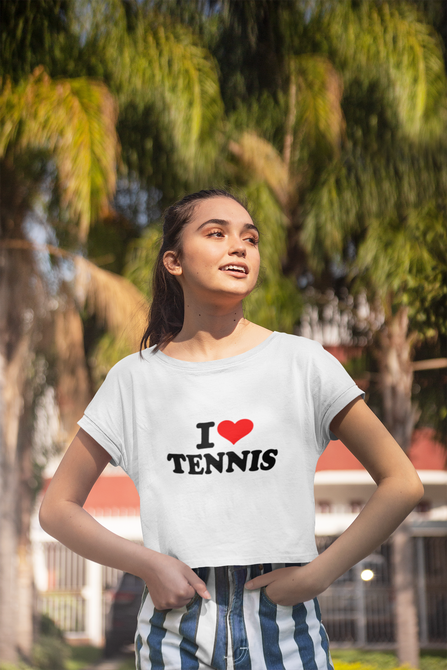 Cropped "I Love Tennis" – Estilo e atitude dentro e fora da quadra!