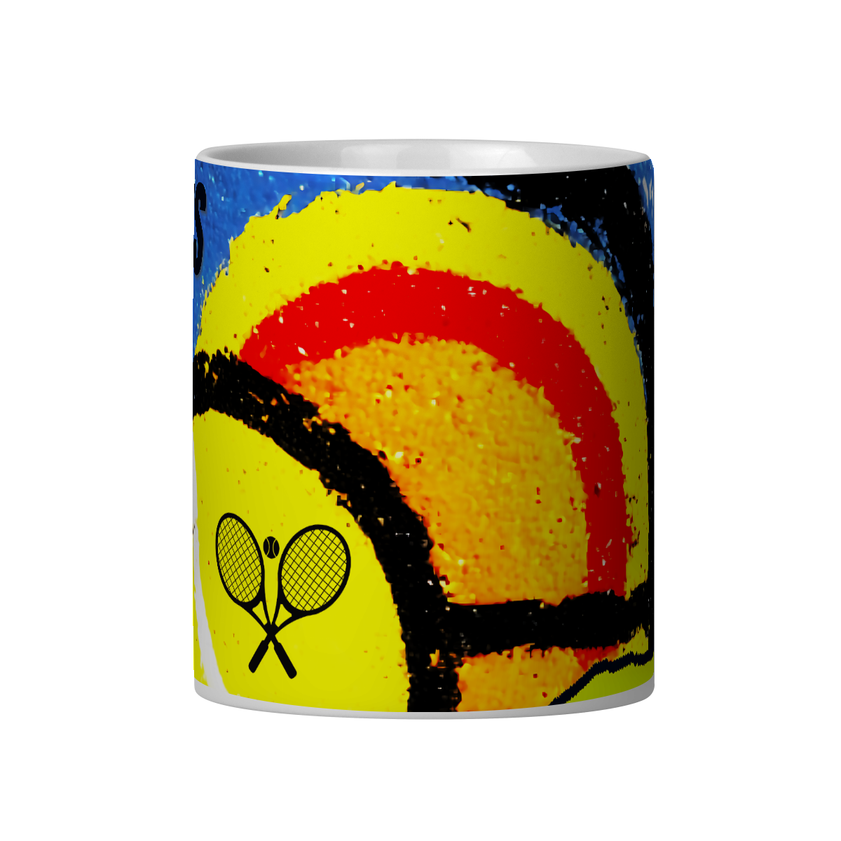 Caneca “I Love Tennis” – Café da Manhã dos Campeões