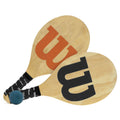 Kit Frescobol Wilson com 2 Raquetes e 1 Bola - Preta e Laranja