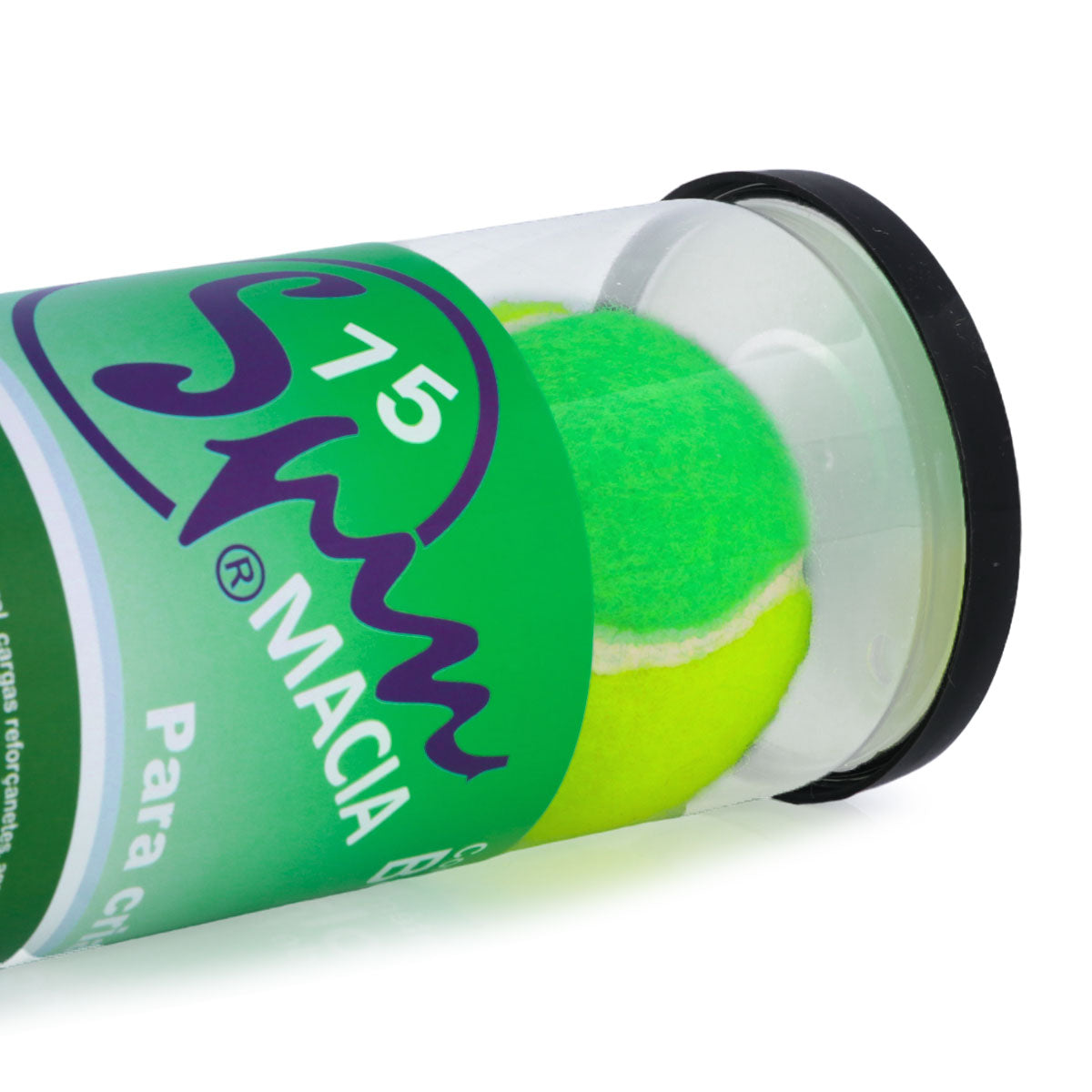 Bola de Tênis Spin Macia Verde 75 - Com 3 bolas