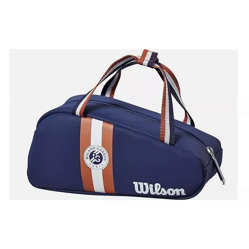 Mini Raqueteira de Tênis Wilson Roland Garros Azul