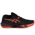Tênis Asics Gel Resolution X Clay Feminino Preto e Coral