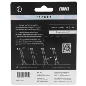 Overgrip Inni TacPro com 3 unidades Preto