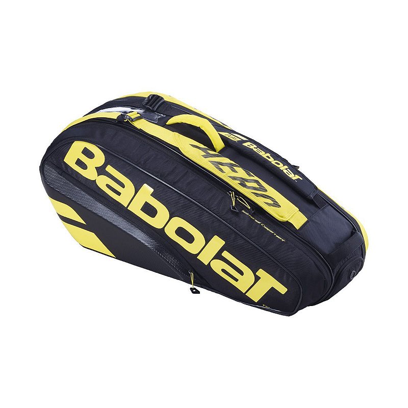 Raqueteira Babolat Pure Aero X6 Preta e Amarela – 6zero - A Loja