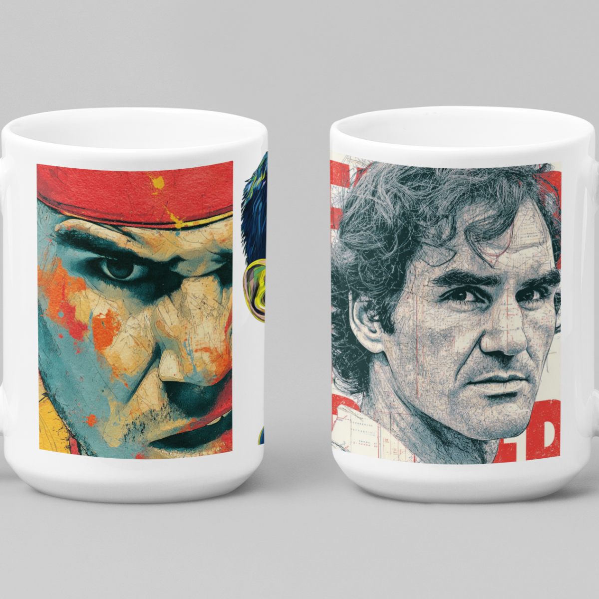 Caneca “Lendas do Tênis” – Inspiração para os Verdadeiros Fãs