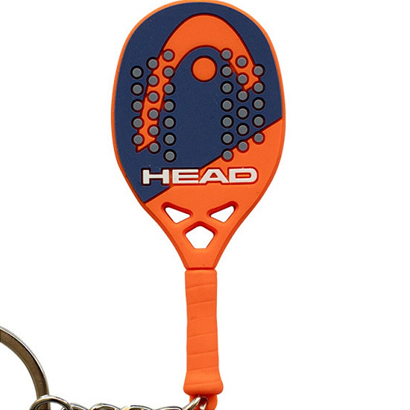 Chaveiro Head Beach Tennis Laranja e Azul