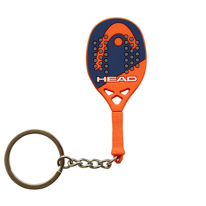 Chaveiro Head Beach Tennis Laranja e Azul
