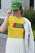 Camiseta Estonada Feminina com Estampa TENNIS Colorida – 100% Algodão Premium
