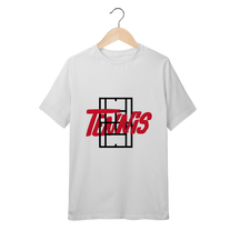 Camiseta Infantil Quality Tênis com Estampa Quadra e Tipografia – Algodão Premium