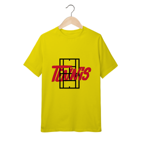 Camiseta Infantil Quality Tênis com Estampa Quadra e Tipografia – Algodão Premium
