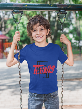 Camiseta Infantil Quality Tênis com Estampa Quadra e Tipografia – Algodão Premium