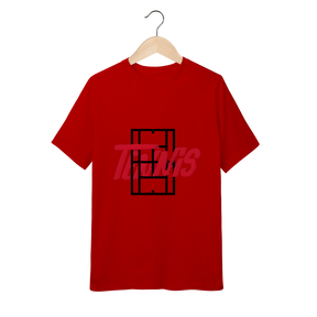 Camiseta Infantil Quality Tênis com Estampa Quadra e Tipografia – Algodão Premium