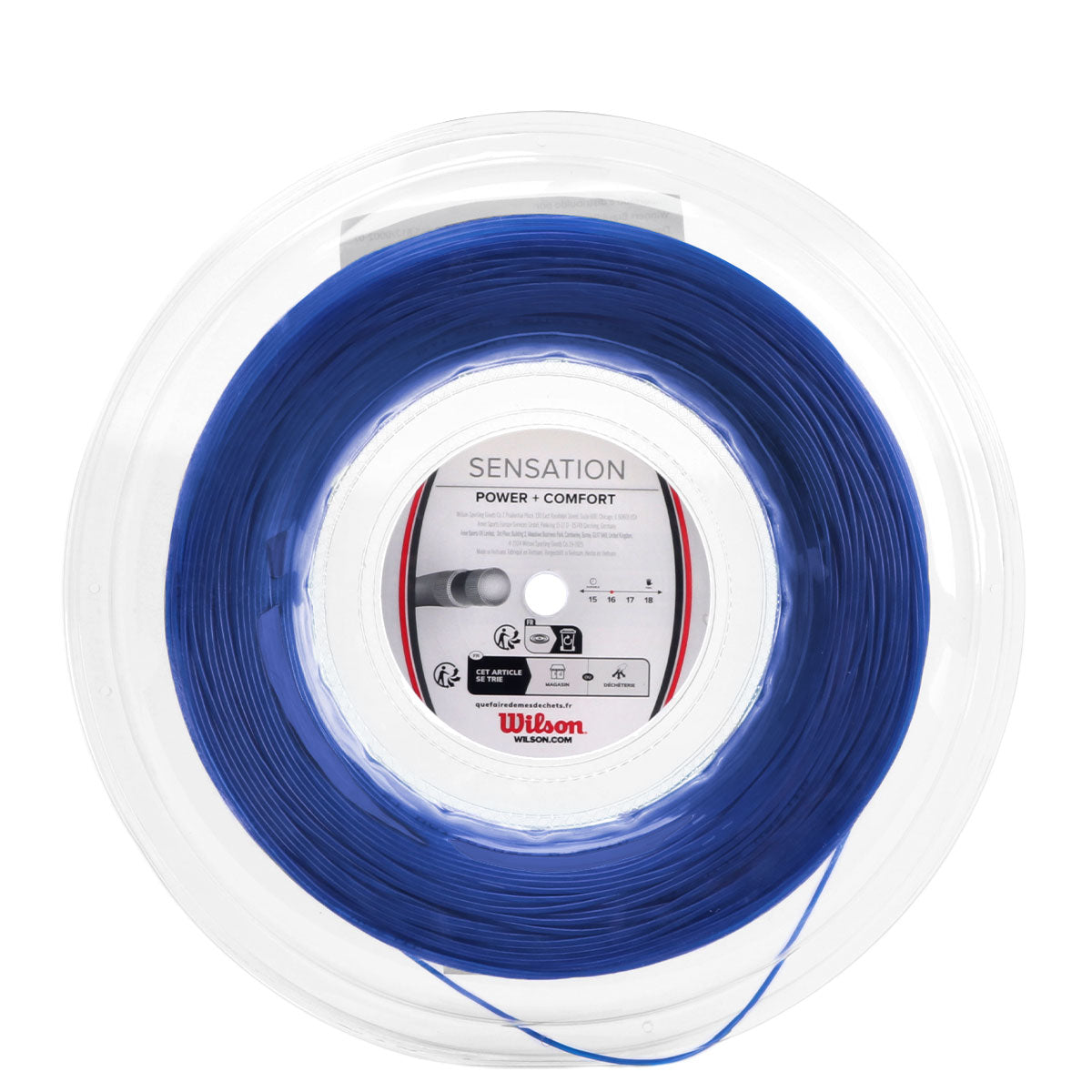 Corda para Raquete de Tênis Wilson Sensation 1.30 Azul
